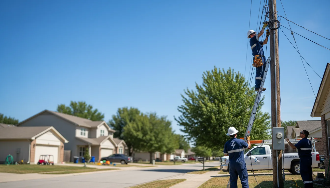 Residential electrician providing installation services in Milledgeville, OH